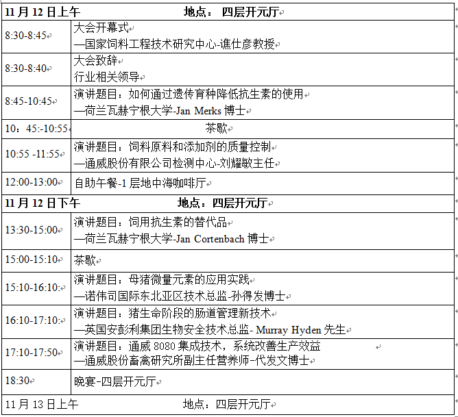 第六屆全國母豬營養(yǎng)與飼養(yǎng)管理高端研討會荷蘭專場第三輪通知