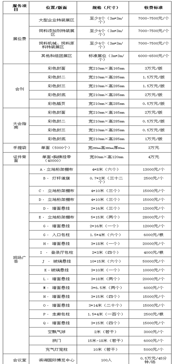 關于舉辦2016中國飼料工業展覽會的通知